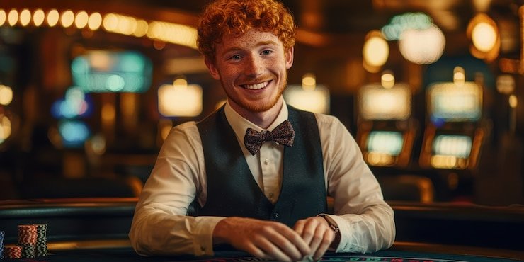 Roulette wheel spinning with betting layout and results display